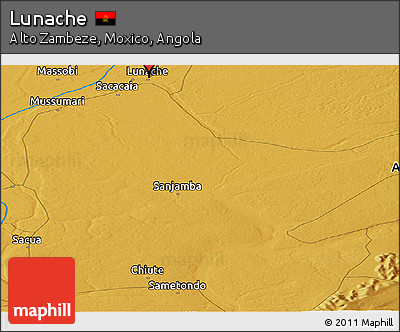 Physical Panoramic Map of Lunache