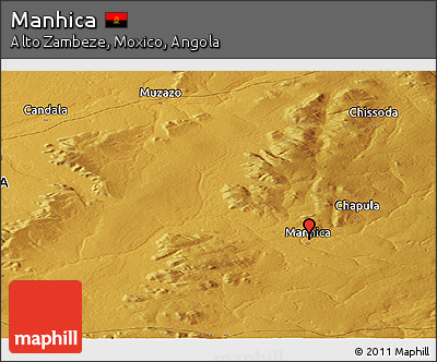 Physical Panoramic Map of Manhica