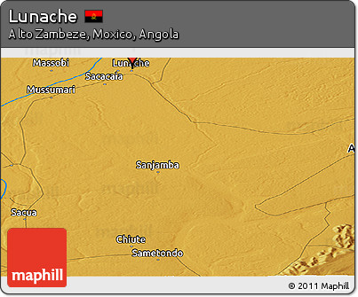 Physical Panoramic Map of Lunache