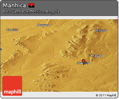 Physical Panoramic Map of Manhica
