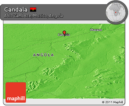 Political Panoramic Map of Candala