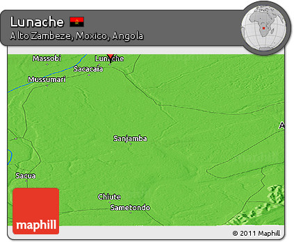 Political Panoramic Map of Lunache
