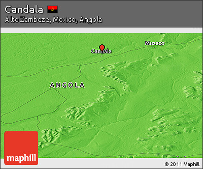 Political Panoramic Map of Candala