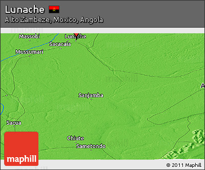 Political Panoramic Map of Lunache