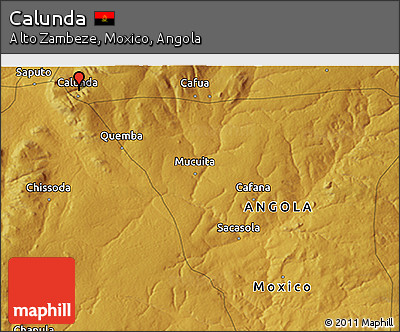 Physical 3D Map of Calunda