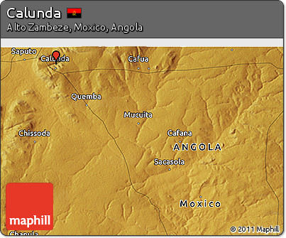 Physical 3D Map of Calunda