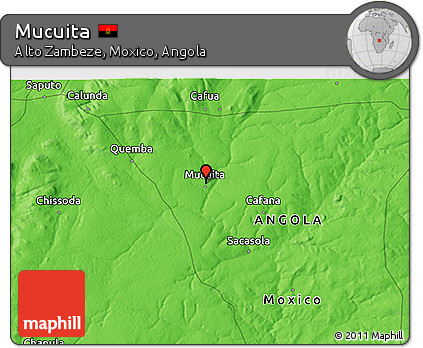 Political 3D Map of Mucuita