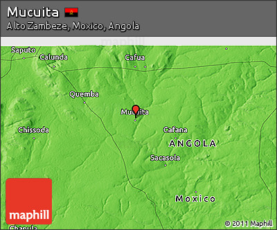 Political 3D Map of Mucuita