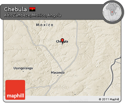 Shaded Relief 3D Map of Chebula