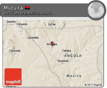 Shaded Relief 3D Map of Mucuita