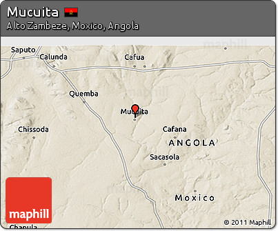 Shaded Relief 3D Map of Mucuita