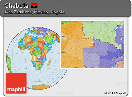 Political Location Map of Chebula