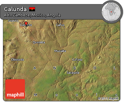 Satellite Map of Calunda