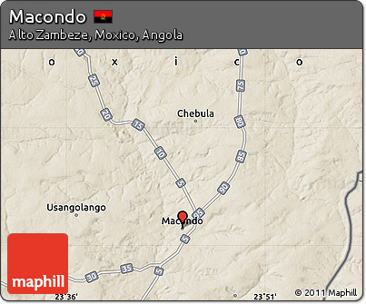 Shaded Relief Map of Macondo