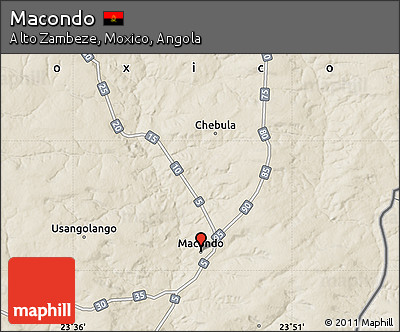 Shaded Relief Map of Macondo
