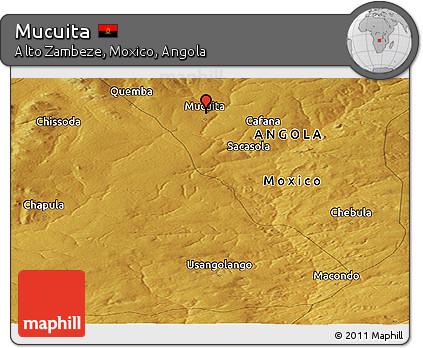 Physical Panoramic Map of Mucuita