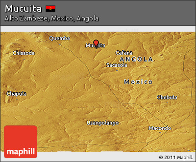 Physical Panoramic Map of Mucuita