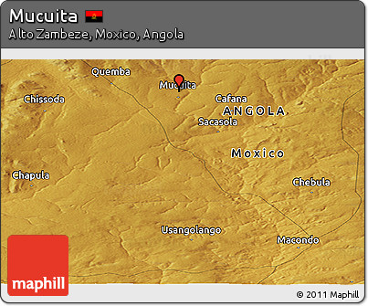 Physical Panoramic Map of Mucuita