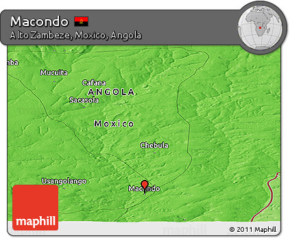 Political Panoramic Map of Macondo