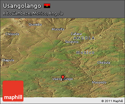 Satellite Panoramic Map of Usangolango