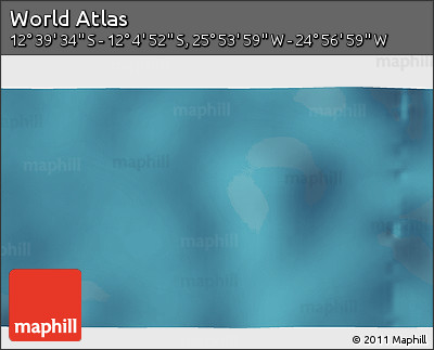 Satellite 3D Map of the Area around 12° 22' 13" S, 25° 25' 29" W