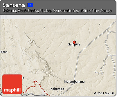 Shaded Relief 3D Map of Sansena