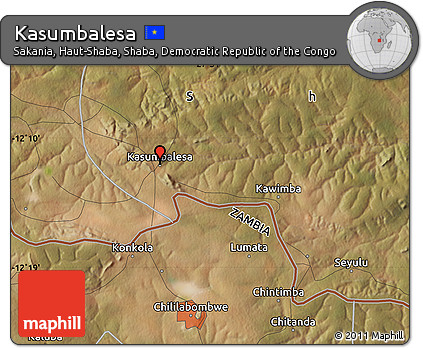 Satellite Map of Kasumbalesa