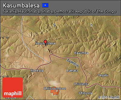 Satellite Map of Kasumbalesa