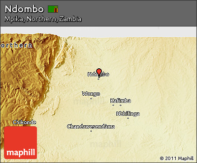 Physical 3D Map of Ndombo