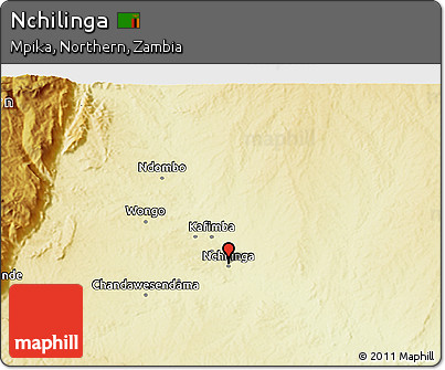 Physical 3D Map of Nchilinga