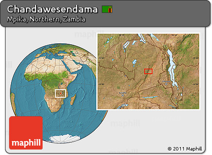 Satellite Location Map of Chandawesendama
