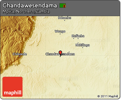 Physical Map of Chandawesendama