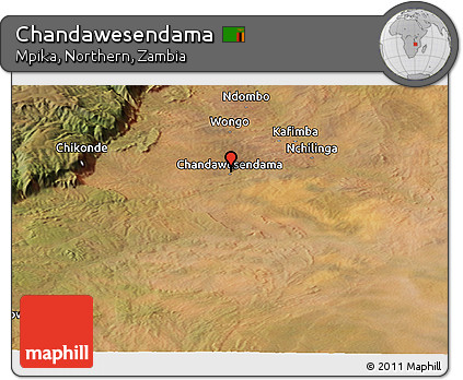 Satellite Panoramic Map of Chandawesendama