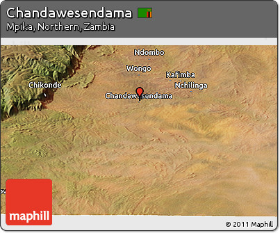 Satellite Panoramic Map of Chandawesendama