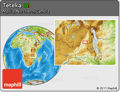 Physical Location Map of Teteka