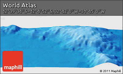 Political Panoramic Map of the Area around 12° 22' 13" S, 32° 13' 30" W