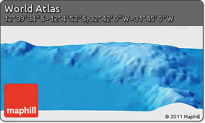Political Panoramic Map of the Area around 12° 22' 13" S, 32° 13' 30" W