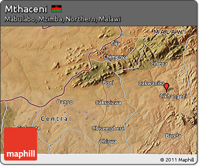 Satellite 3D Map of Mthaceni