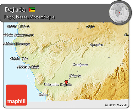 Physical 3D Map of Dajuda