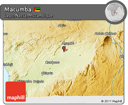 Physical 3D Map of Macumba
