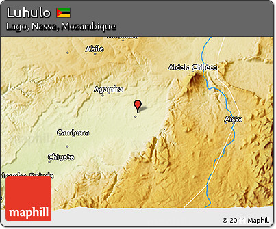 Physical 3D Map of Luhulo