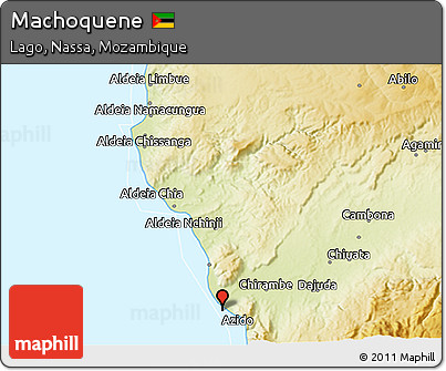 Physical 3D Map of Machoquene