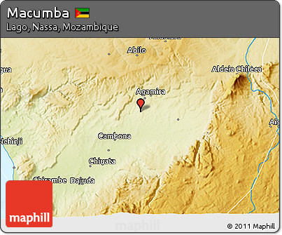 Physical 3D Map of Macumba