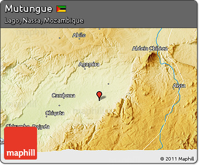 Physical 3D Map of Mutungue