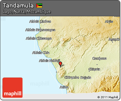 Physical 3D Map of Tandamula