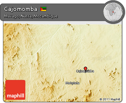 Physical 3D Map of Cajomomba