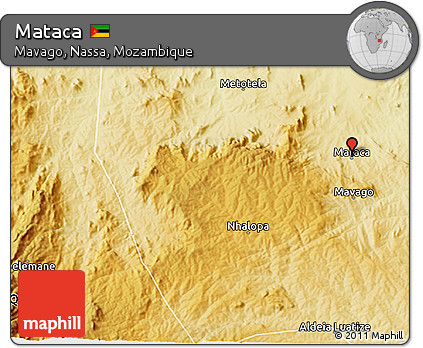 Physical 3D Map of Mataca