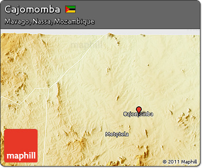 Physical 3D Map of Cajomomba