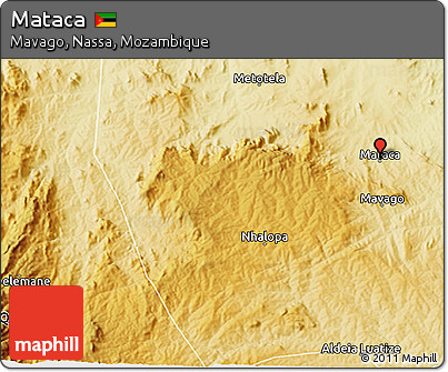 Physical 3D Map of Mataca