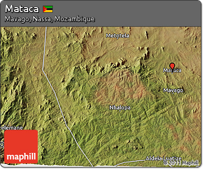 Satellite 3D Map of Mataca